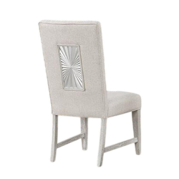 1502202669923ee3432e8.jpeg Diaz Dining Side Chair Set of 2, Tapered Legs, Light Gray Poplar Wood