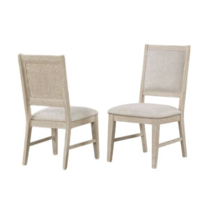 1502202669923eeadb2e3.jpeg Rozie Dining Side Chair Set of 2, Tapered Legs, Light Oak Poplar Wood