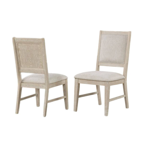 1502202669923eeadb2e3.jpeg Rozie Dining Side Chair Set of 2, Tapered Legs, Light Oak Poplar Wood