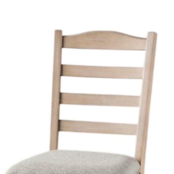 Cherie Dining Side Chair Set of 2, Turned Legs, Light Brown Solid Wood