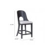 1502202669923f6223ddd.jpeg Zoko Counter Height Chair Set of 2, Curved Cut Out Back, Ash Gray Wood