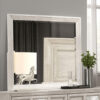 15022026699240954dbe5.jpeg Diaz Dresser Mirror with Beveled Design, Light Gray Wood Frame 38x44