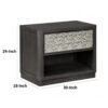 15022026699240d9d147b.jpeg Zoko Nightstand Table with 2 USB Ports, Metal Accents, Ash Gray Wood