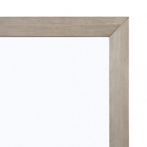 Kaira Vanity Dresser Mirror, Rustic Natural Oak Brown Wood 36x42