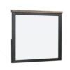 1502202669924137687a0.jpeg Ginie Mirror with Farmhouse Accents, Black and Oak Brown Wood 38x42