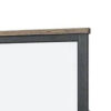 150220266992413ab8064.jpeg Ginie Mirror with Farmhouse Accents, Black and Oak Brown Wood 38x42