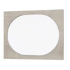 Celly Mirror, Round Beveled Edges, White Oak Solid Rubberwood 36x46