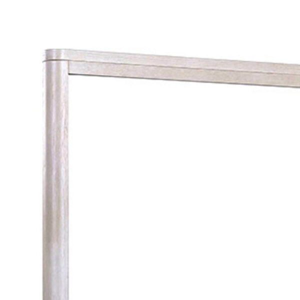 Reham Dresser Mirror, White Wash Brown Solid Wood, Oak Veneer, 38x42