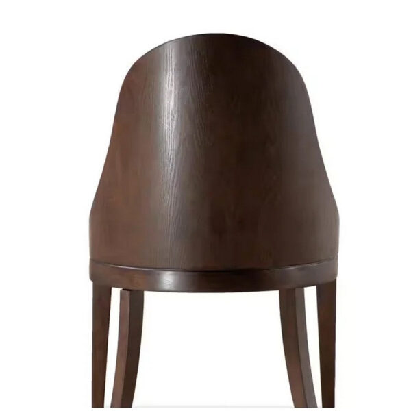 Mordy Side Dining Chair Set of 2, Curve Panel Back, Off White Fabric