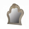 Ally Vanity Mirror, 46x46, Scrolled Carved Classic Details, White Wood