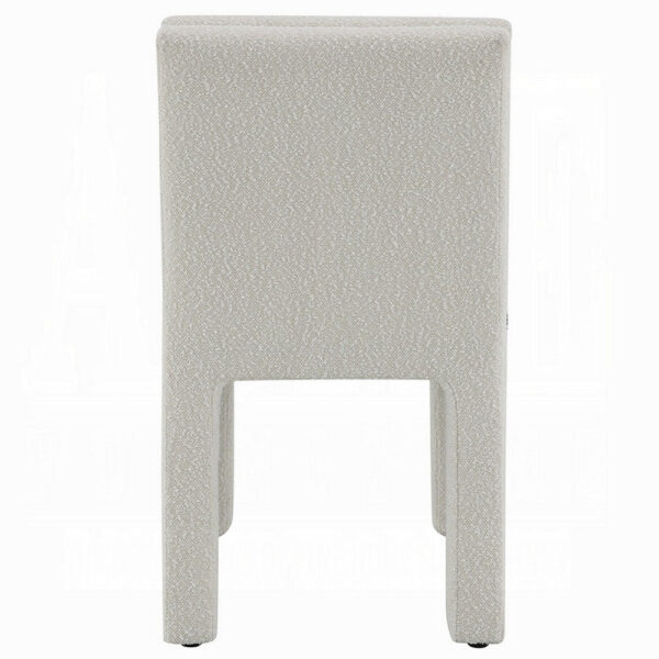15022026699242ac9e81d.jpeg Side Dining Chair Set of 2, Plush White Boucle Seat, Tufted Backrest