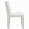 15022026699242ae2daf1.jpeg Side Dining Chair Set of 2, Plush White Boucle Seat, Tufted Backrest