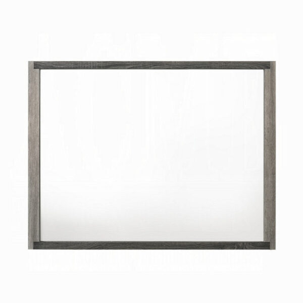 Joho Dresser Mirror, 38x50, Dual Tone Gray Wood, Natural Grains