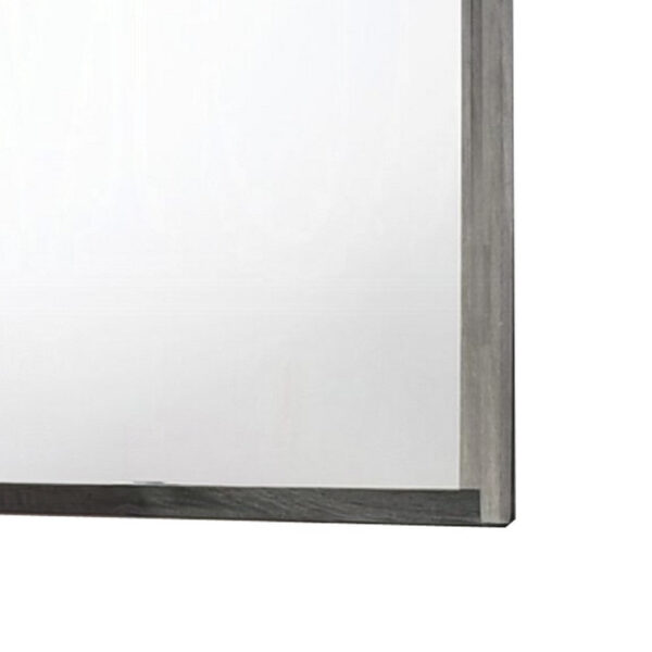 Joho Dresser Mirror, 38x50, Dual Tone Gray Wood, Natural Grains