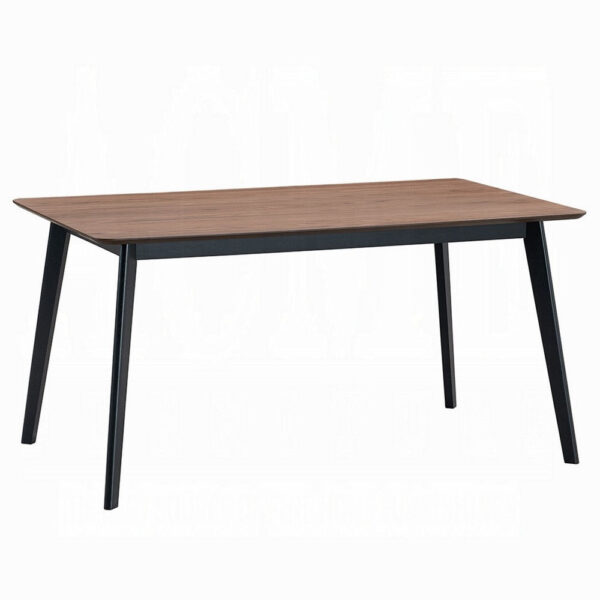 15022026699244f07e015.jpeg Bery Dining Table, 59 Inch Rectangular Brown Top, Scandinavian Black