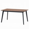15022026699244f4748fe.jpeg Bery Dining Table, 59 Inch Rectangular Brown Top, Scandinavian Black