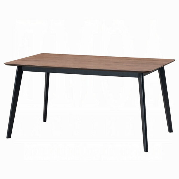 15022026699244f4748fe.jpeg Bery Dining Table, 59 Inch Rectangular Brown Top, Scandinavian Black
