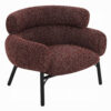 15022026699245e2045f7.jpeg Meru Sofa Chair, Curved Back Maroon Red Tweed Fabric, Black Metal Legs