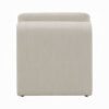 Kami Accent Chair, Curved Open Base, Armless Modern Ivory Boucle