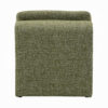 Kami Accent Chair, Curved Open Base, Armless Modern Green Boucle