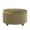1502202669924708e5421.jpeg Jo Storage Ottoman, 28 Inch Round Tufted Lift Top, Sage Green Velvet