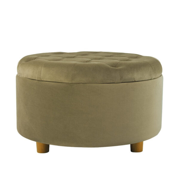 1502202669924708e5421.jpeg Jo Storage Ottoman, 28 Inch Round Tufted Lift Top, Sage Green Velvet