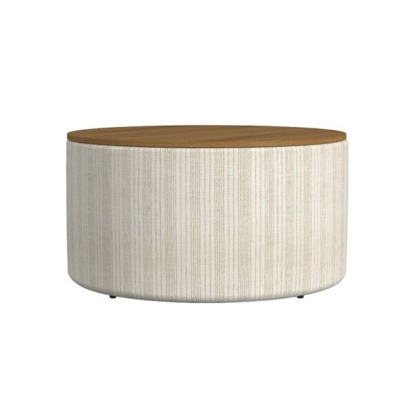 150220266992494b12993.jpeg Jena Storage Ottoman, 30 Inch Round Lift Tray Top, Ivory Pinstripes