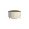 150220266992494fc7686.jpeg Jena Storage Ottoman, 30 Inch Round Lift Tray Top, Ivory Pinstripes