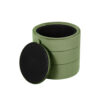 1502202669924974117d0.jpeg Pero Storage Ottoman, 18 Inch Round Removable Lid, Rich Green Velvet