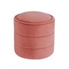 150220266992497c213e5.jpeg Pero Storage Ottoman, 18 Inch Round Removable Lid, Blush Pink Velvet