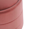 15022026699249813cbc8.jpeg Pero Storage Ottoman, 18 Inch Round Removable Lid, Blush Pink Velvet