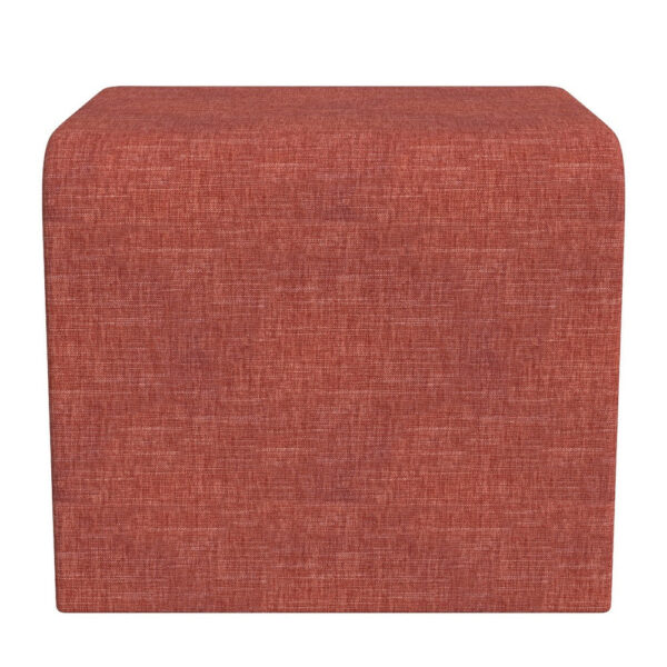 1502202669924a9bb53f8.jpeg Ari Ottoman Footstool, Arc Shape with Rich Pink Chenille, 22 Inch