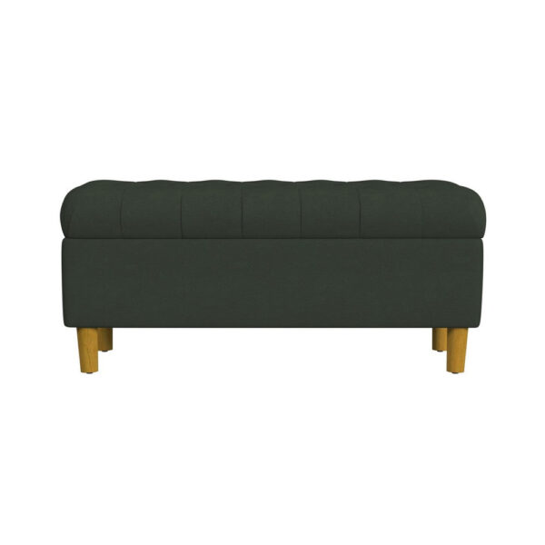 1502202669924b853c443.jpeg Sol Storage Bench Ottoman, Forest Green Soft Velvet, Brown, 40 Inch