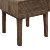Oly Side End Table, 1 Drawer, Rustic Natural Brown Melina Wood 23 Inch