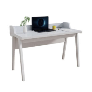 1502202669924df46e30b.jpeg Writing Desk, Wrap Around Tabletop, 50 Inch, Modern White Finish