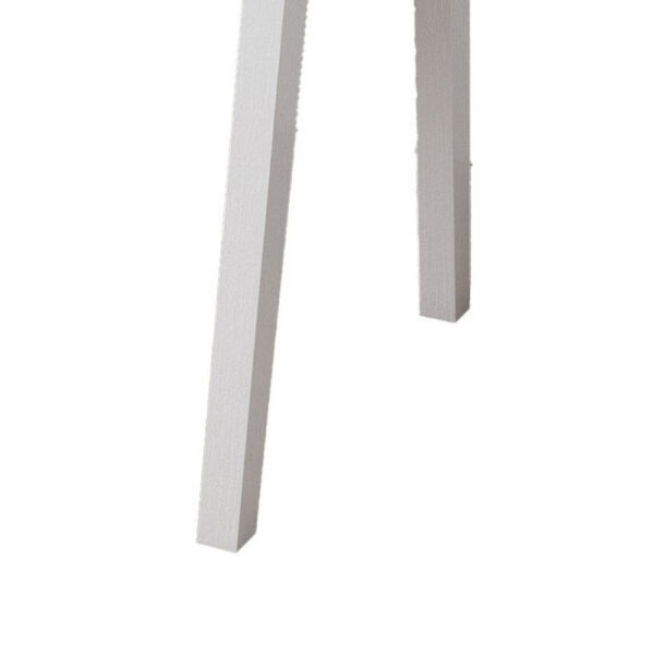 Writing Desk, Wrap Around Tabletop, 50 Inch, Modern White Finish