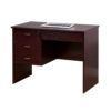 Sial Laptop Desk, 4 Drawers, 40 Inch, Mahogany Brown Composite Board