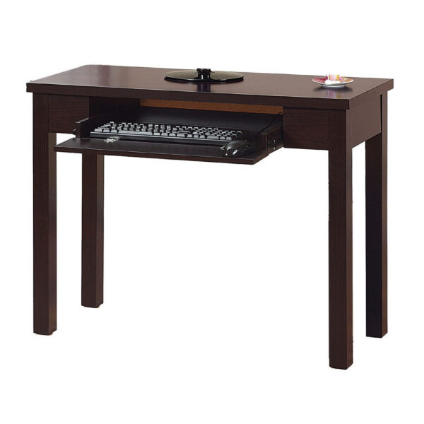 Computer Desk, Flip-Down Keyboard Drawer, 39 Inch, Red Cocoa Brown