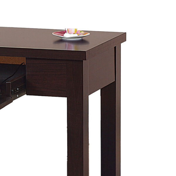 Computer Desk, Flip-Down Keyboard Drawer, 39 Inch, Red Cocoa Brown