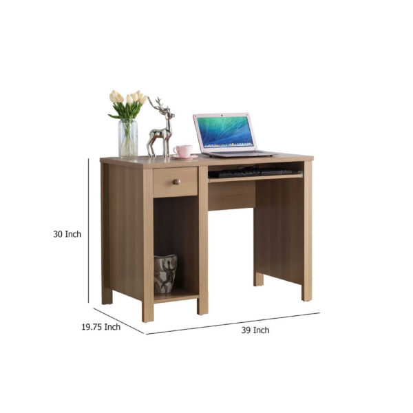 1502202669924e60dcd40.jpeg Akol Computer Desk, Keyboard Drawer and Storage, 39 Inch, Dark Taupe