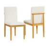1502202669924ec8e5507.jpeg Side Dining Chair Set of 2, Solid Wood, Cream Textured Woven Fabric