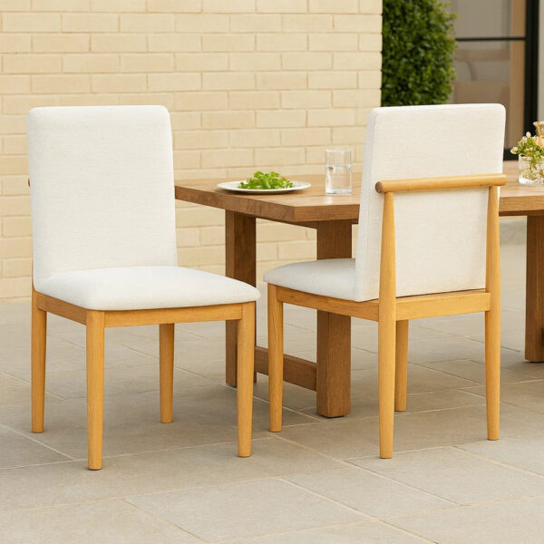 1502202669924ed381c10.jpeg Side Dining Chair Set of 2, Solid Wood, Cream Textured Woven Fabric