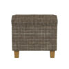 1502202669924fc39aaec.jpeg Pyp Square Storage Ottoman, 18 Inch Brown Windowpane Fabric, Wood Legs