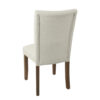 Jax Parsons Dining Chair Set of 2, Walnut Legs, Gray Woven Polyester
