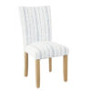 Jax Parsons Dining Chair Set of 2, Blue and White Farmhouse Striped