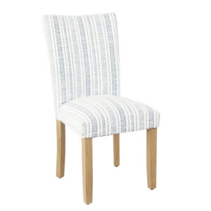 Jax Parsons Dining Chair Set of 2, Blue and White Farmhouse Striped
