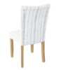 Jax Parsons Dining Chair Set of 2, Blue and White Farmhouse Striped