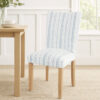 Jax Parsons Dining Chair Set of 2, Blue and White Farmhouse Striped