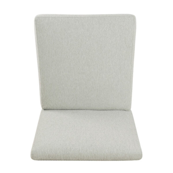 Jan Dining Chair with Espresso Wood Legs, Classic Gray Woven Fabric