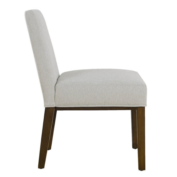 Jan Dining Chair with Espresso Wood Legs, Classic Gray Woven Fabric